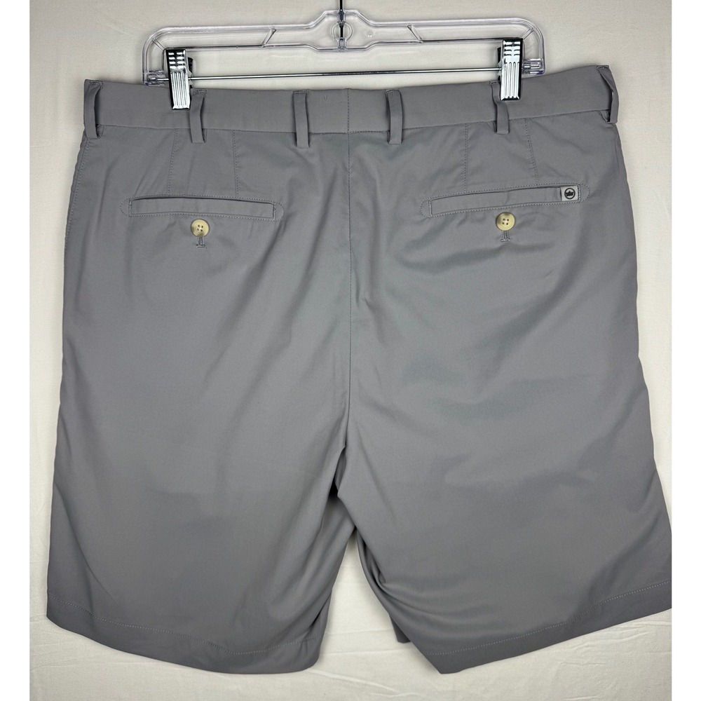Peter Millar Crown Sport Featherweight Shorts Mens 35 Gray Performance Golf New - Picture 3 of 5